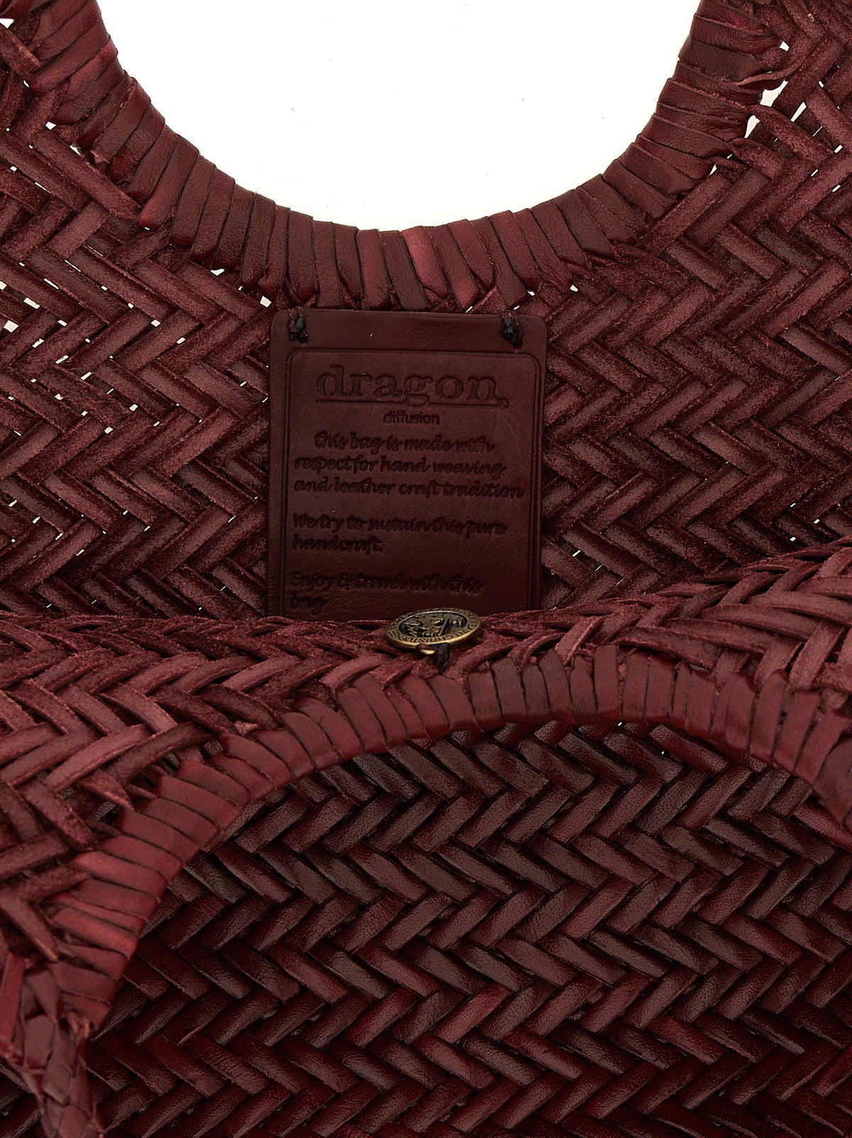 Dragon Diffusion Nantucket Basket Big Shoulder Bag Red, view 4