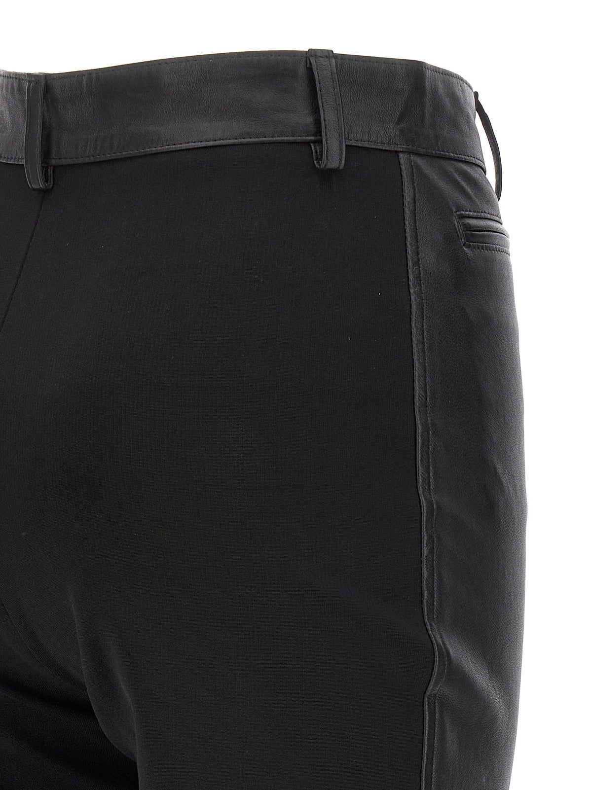David Koma Napa Leather Leggings Black, view 4