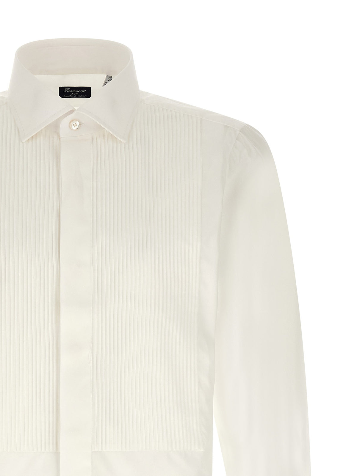 Finamore Napoli Classic Tuxedo Shirt White
