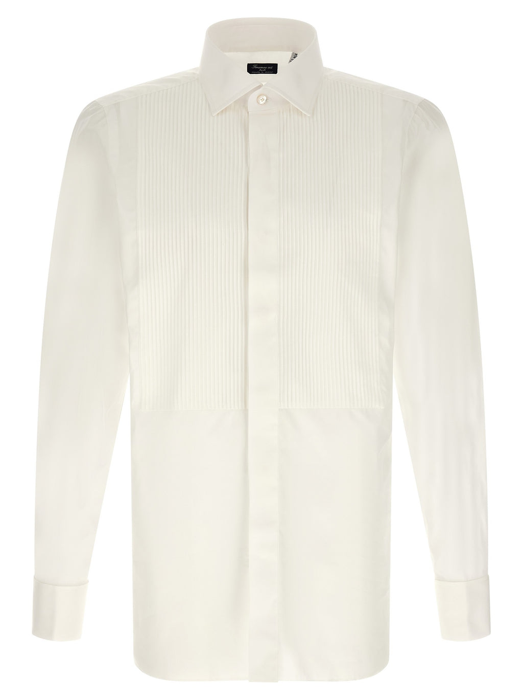 Finamore Napoli Classic Tuxedo Shirt White
