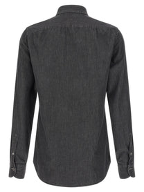 Borriello Napoli Denim Shirt Grey