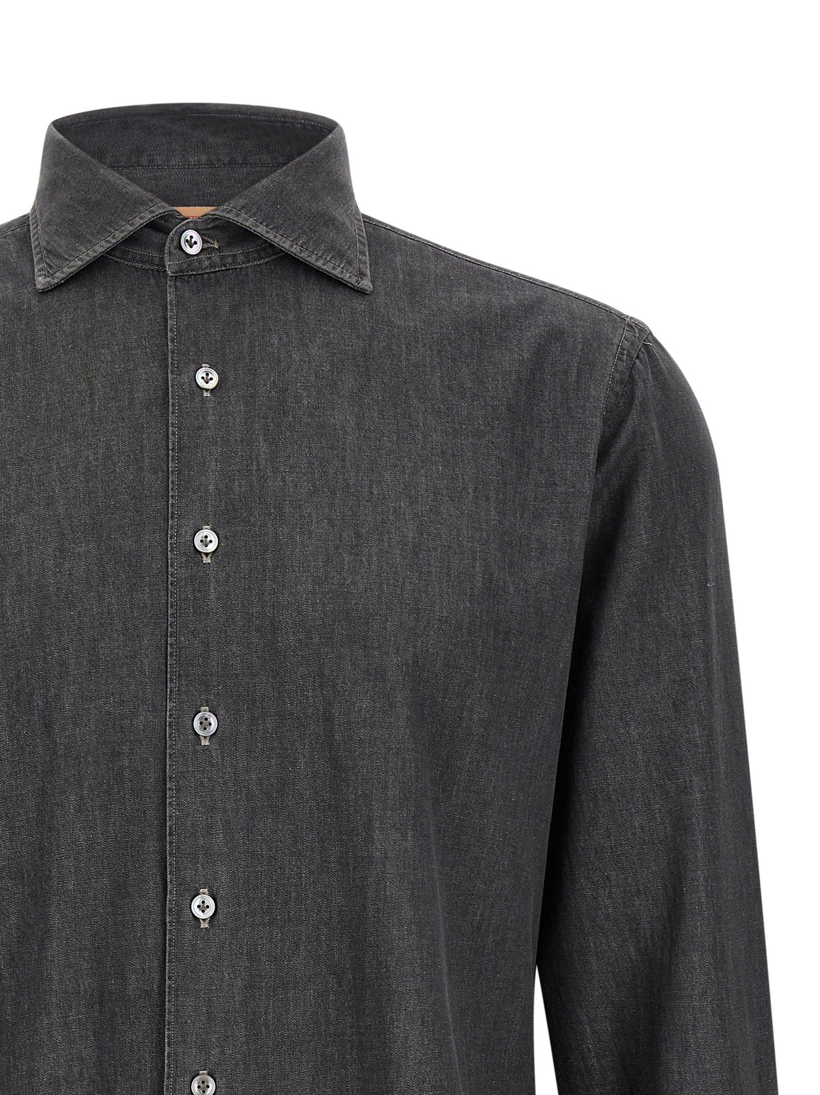 Borriello Napoli Denim Shirt Grey