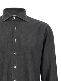 Borriello Napoli Denim Shirt Grey