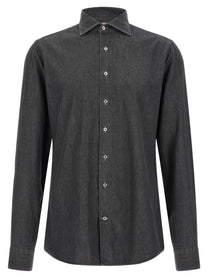 Borriello Napoli Denim Shirt Grey