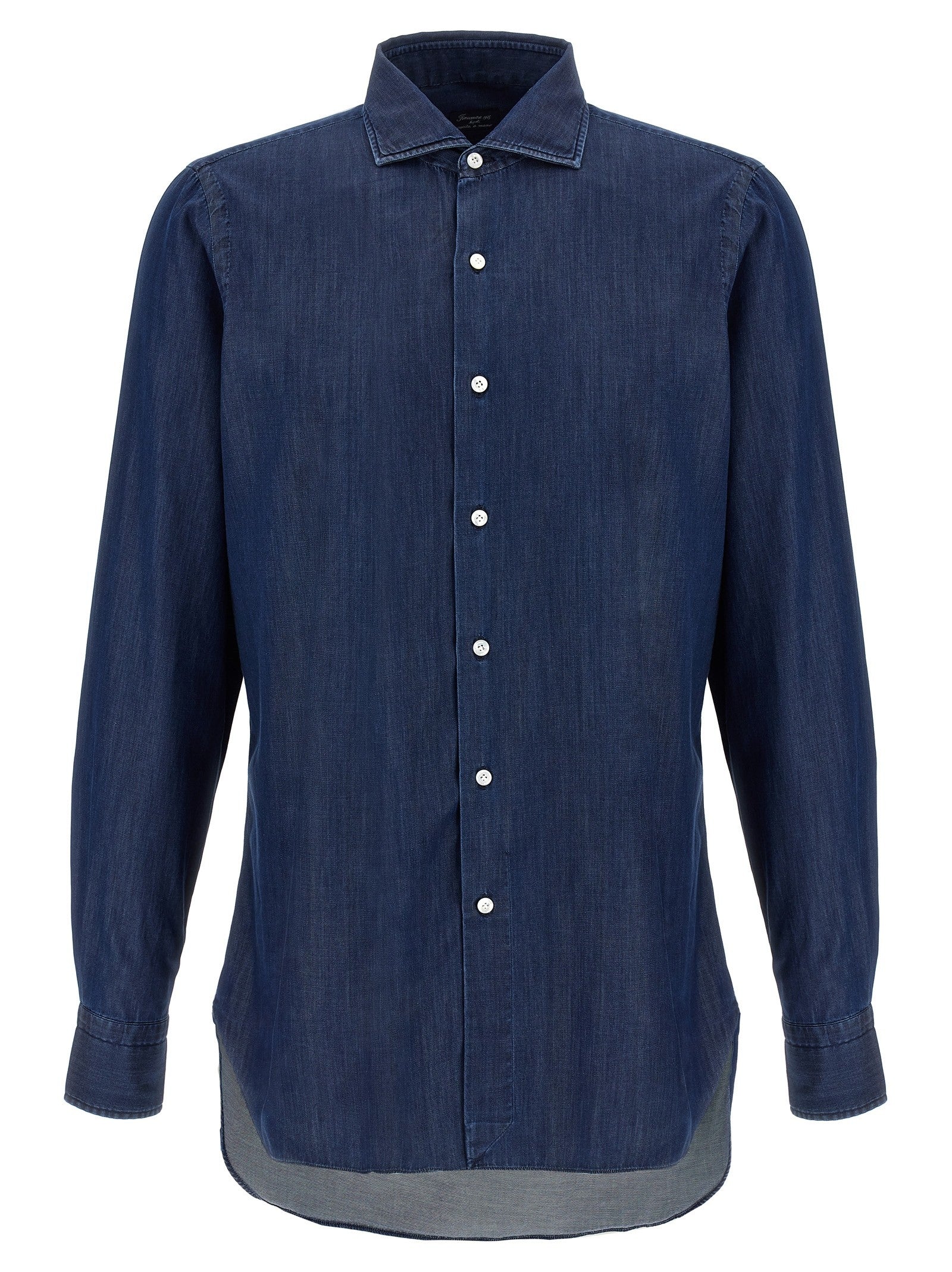 Finamore Napoli Shirt Blue