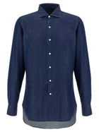 Finamore Napoli Shirt Blue