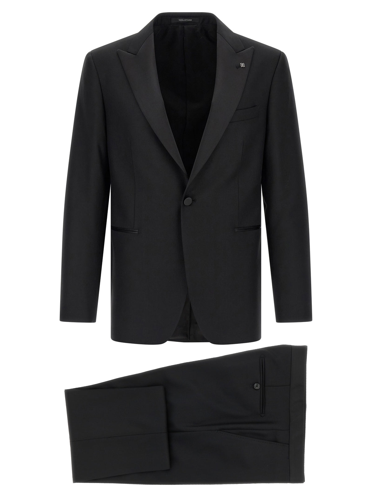 Tagliatore Napoli Tuxedo Dress Black