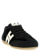 Elisabetta Franchi Nappa and Velvet Sneakers White, view 2