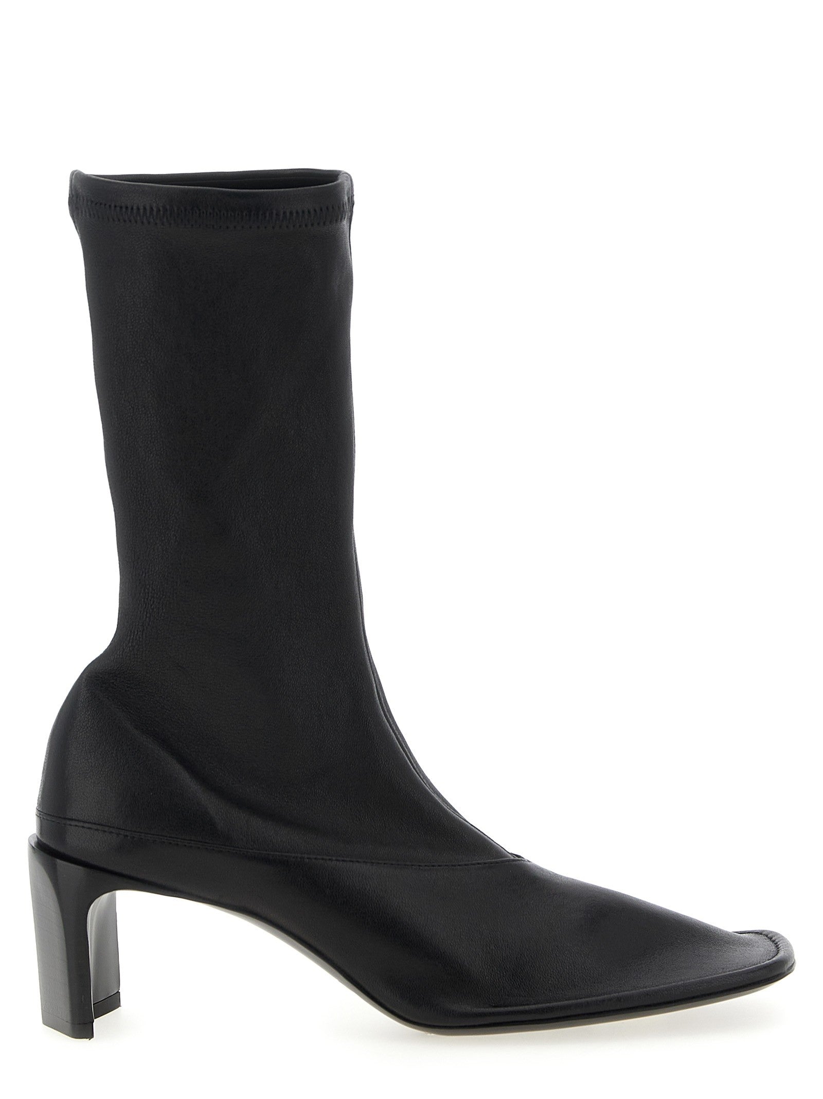 Jil Sander Nappa Ankle Boots Black
