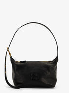 Miu Miu Women's Nappa Aviator Leather Shoulder Bag Black