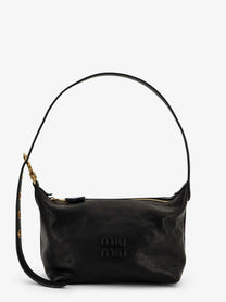 Miu Miu Women's Nappa Aviator Leather Shoulder Bag Black
