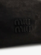 Miu Miu Women's Nappa Aviator Leather Shoulder Bag Black, view 4