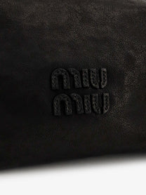 Miu Miu Women's Nappa Aviator Leather Shoulder Bag Black, view 4