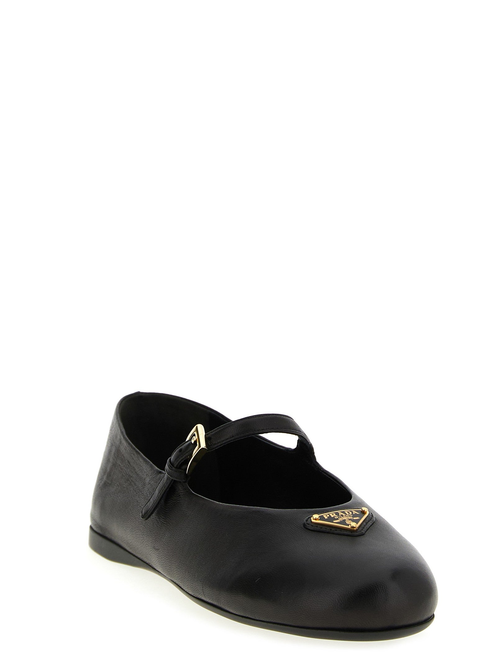 PRADA Nappa Ballet Flats Black