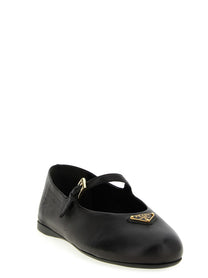PRADA Nappa Ballet Flats Black
