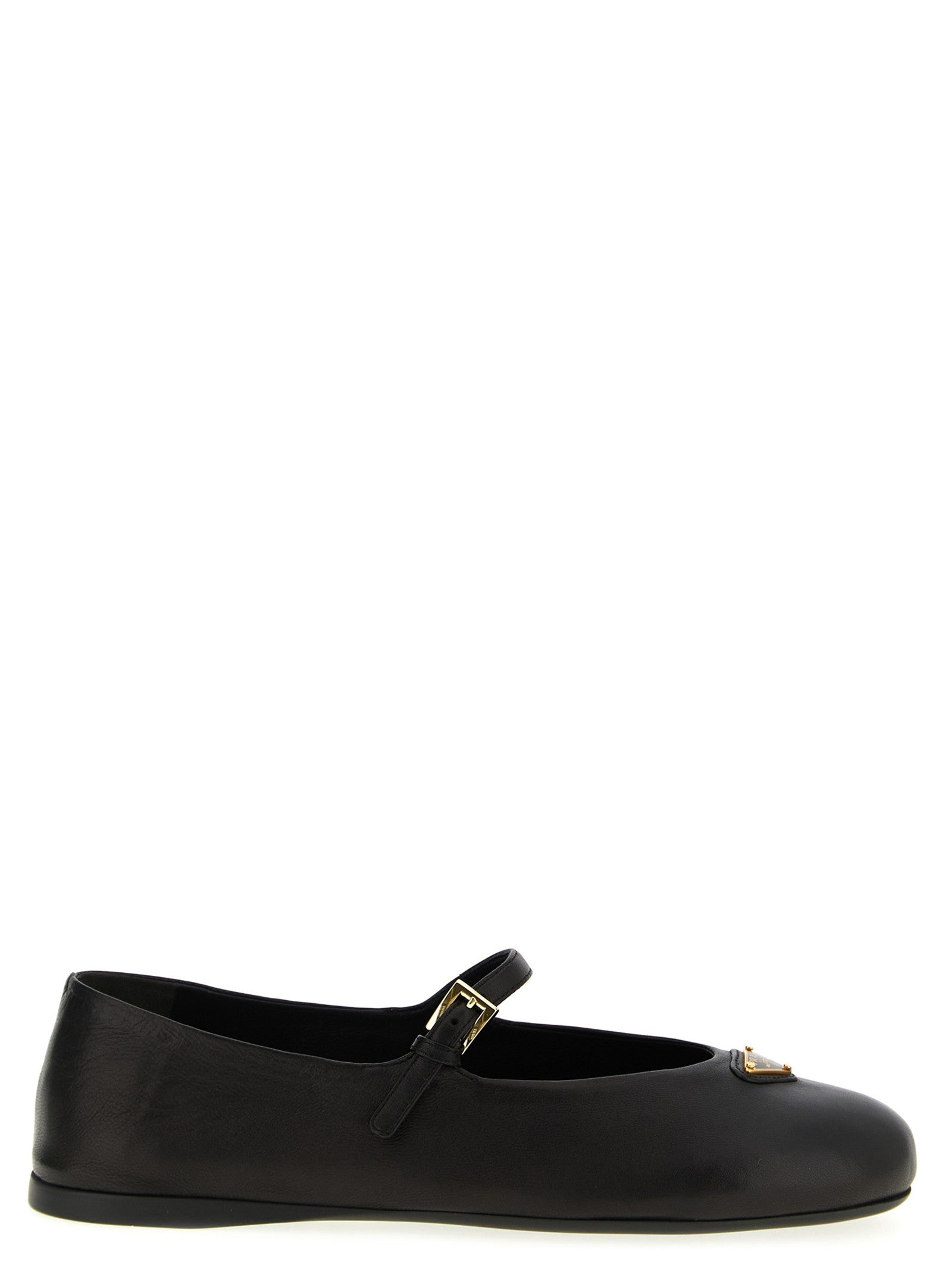 PRADA Nappa Ballet Flats Black