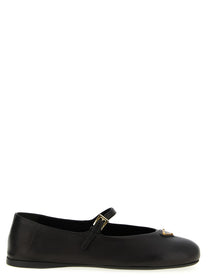 PRADA Nappa Ballet Flats Black