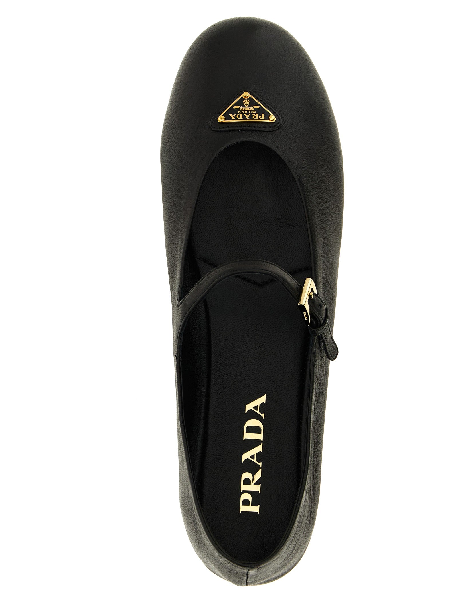 PRADA Nappa Ballet Flats Black