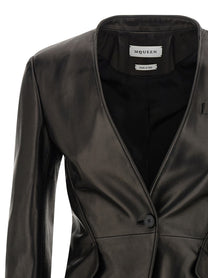 Alexander McQueen Nappa Blazer Black