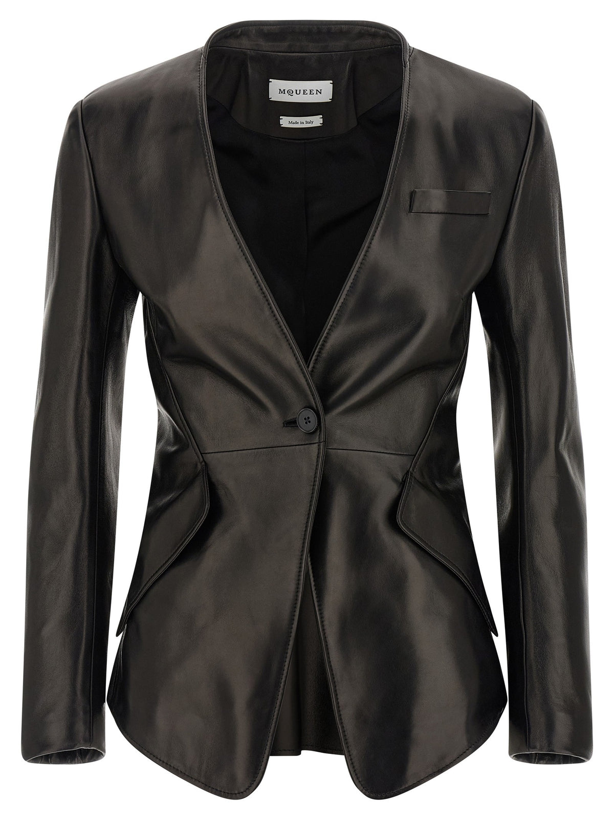 Alexander McQueen Nappa Blazer Black