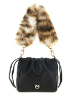 Pinko Nappa Bucket Bag Black