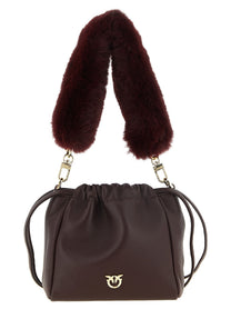 Pinko Nappa Bucket Bag Red
