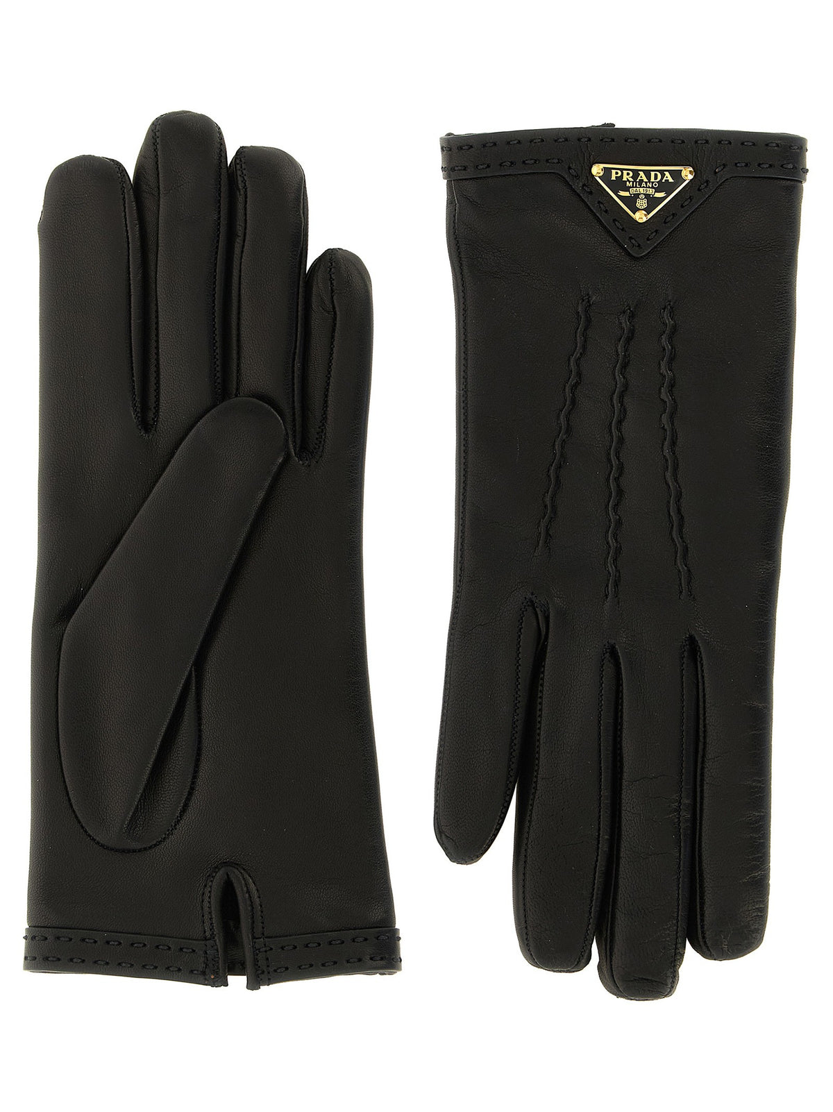 PRADA Nappa Gloves Black, view 2