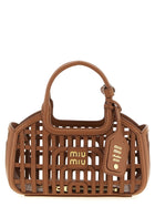 Miu Miu Nappa Handbag Brown
