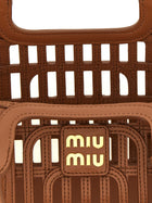 Miu Miu Nappa Handbag Brown, view 4
