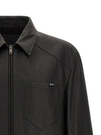Prada Nappa Leather Jacket Black