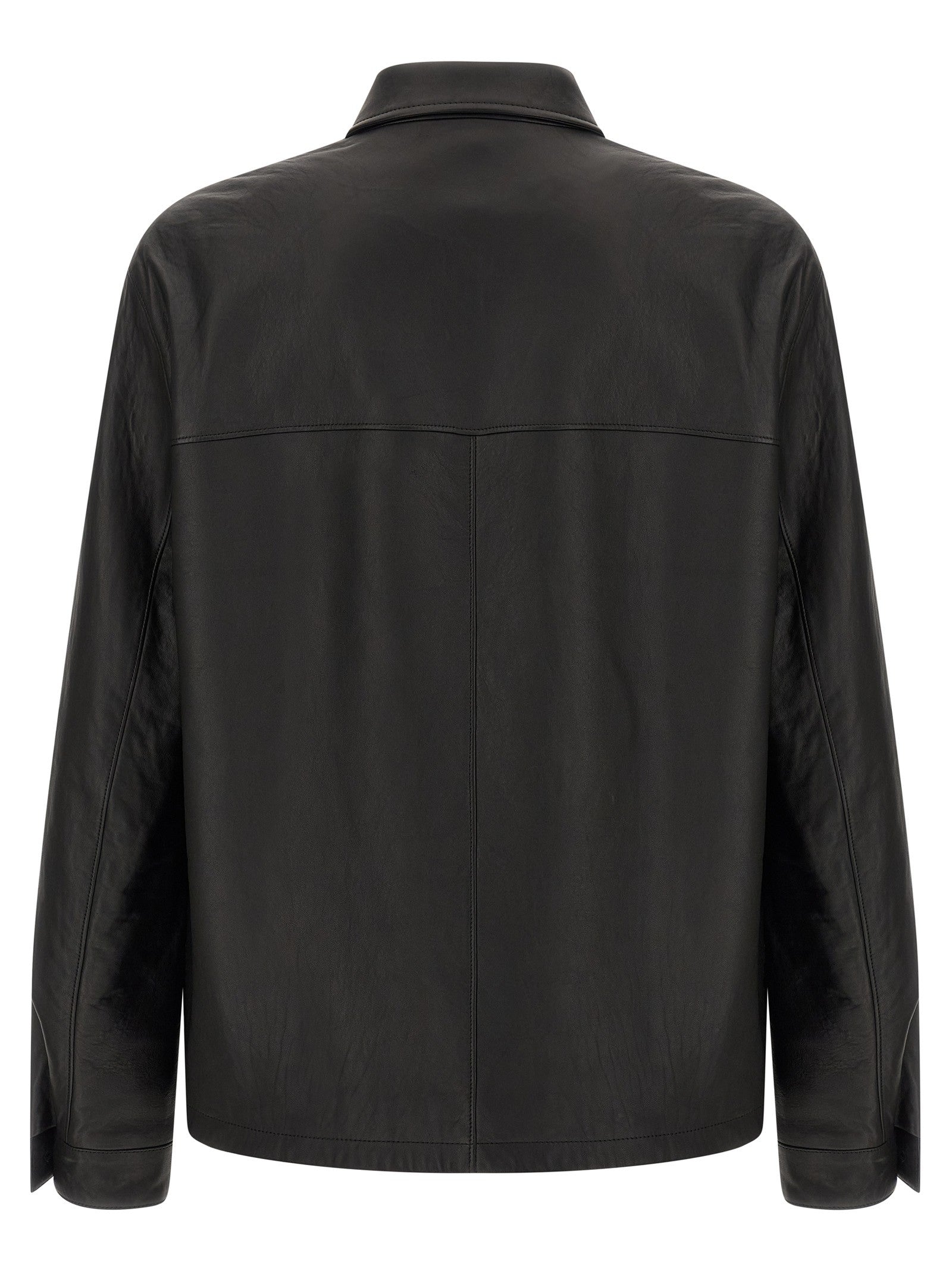 Prada Nappa Leather Jacket Black