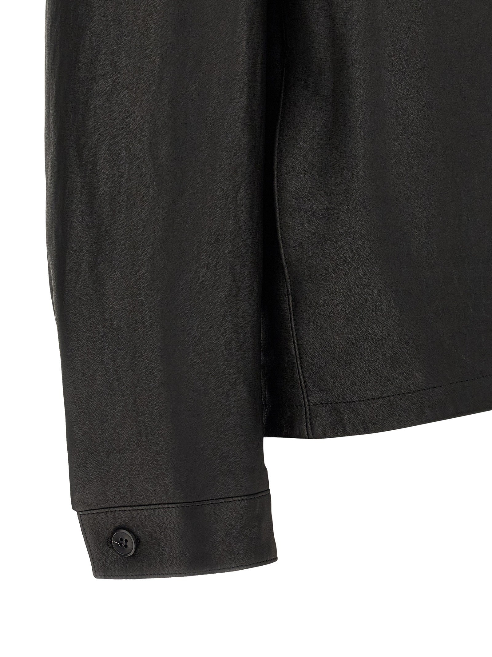 Prada Nappa Leather Jacket Black