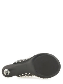 Nappa Leather Mules With Studs