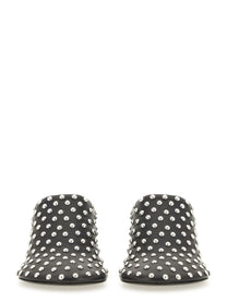 Nappa Leather Mules With Studs