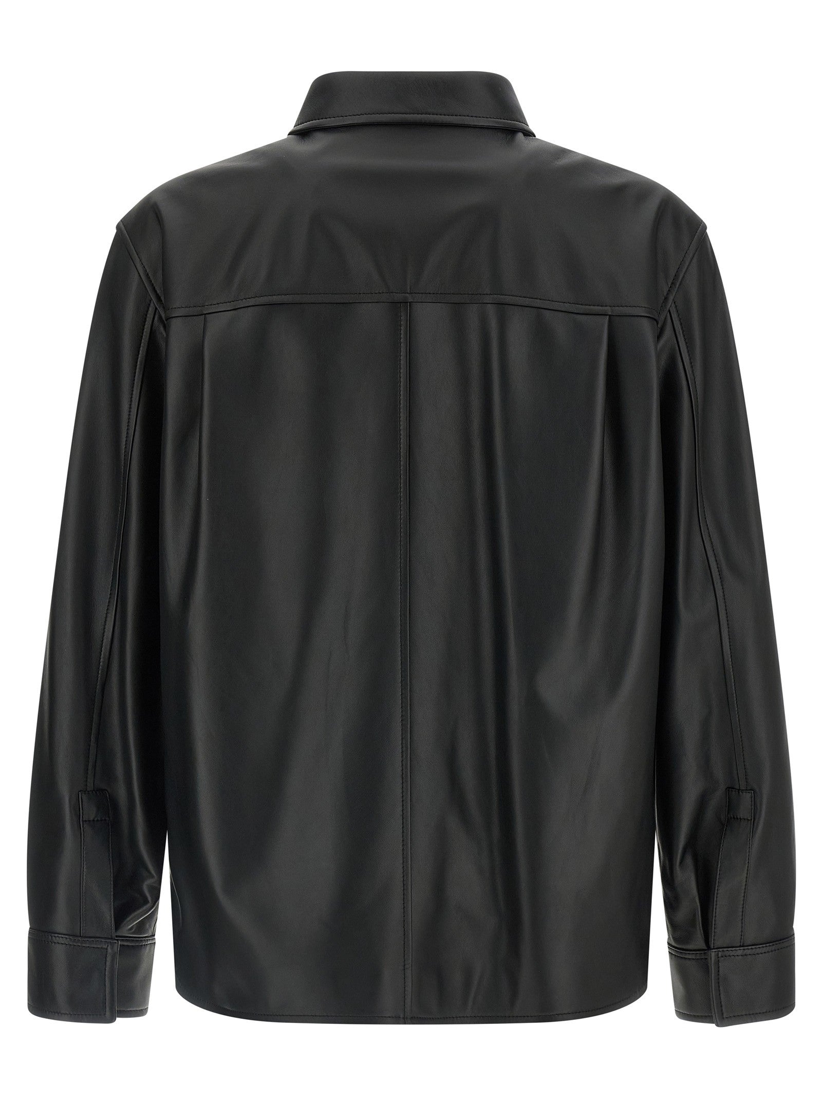 Loewe Nappa Leather Overshirt Black