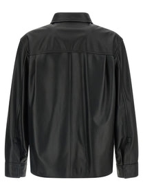 Loewe Nappa Leather Overshirt Black