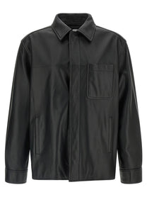 Loewe Nappa Leather Overshirt Black