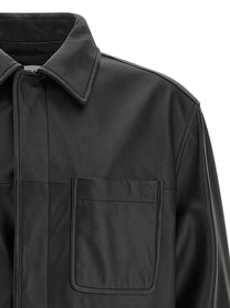 Loewe Nappa Leather Overshirt Black