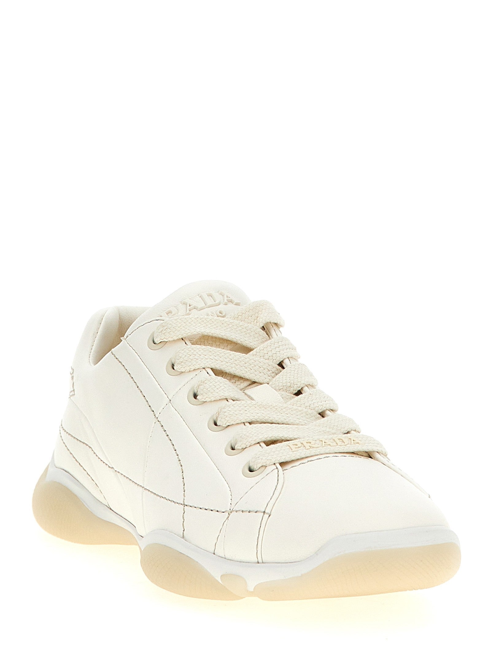 Prada Nappa Sneakers White