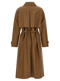 Fendi Nappa Trench Coat Brown
