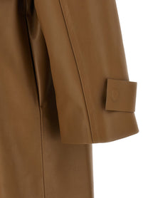 Fendi Nappa Trench Coat Brown