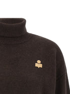 Isabel Marant Étoile Nasha High Neck Sweater Brown, view 3