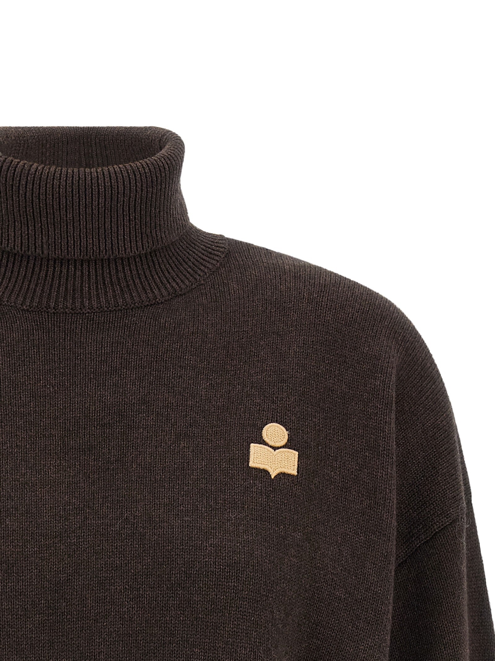 Isabel Marant Étoile Nasha High Neck Sweater Brown