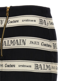 Balmain Nastro Balmain Skirt Black