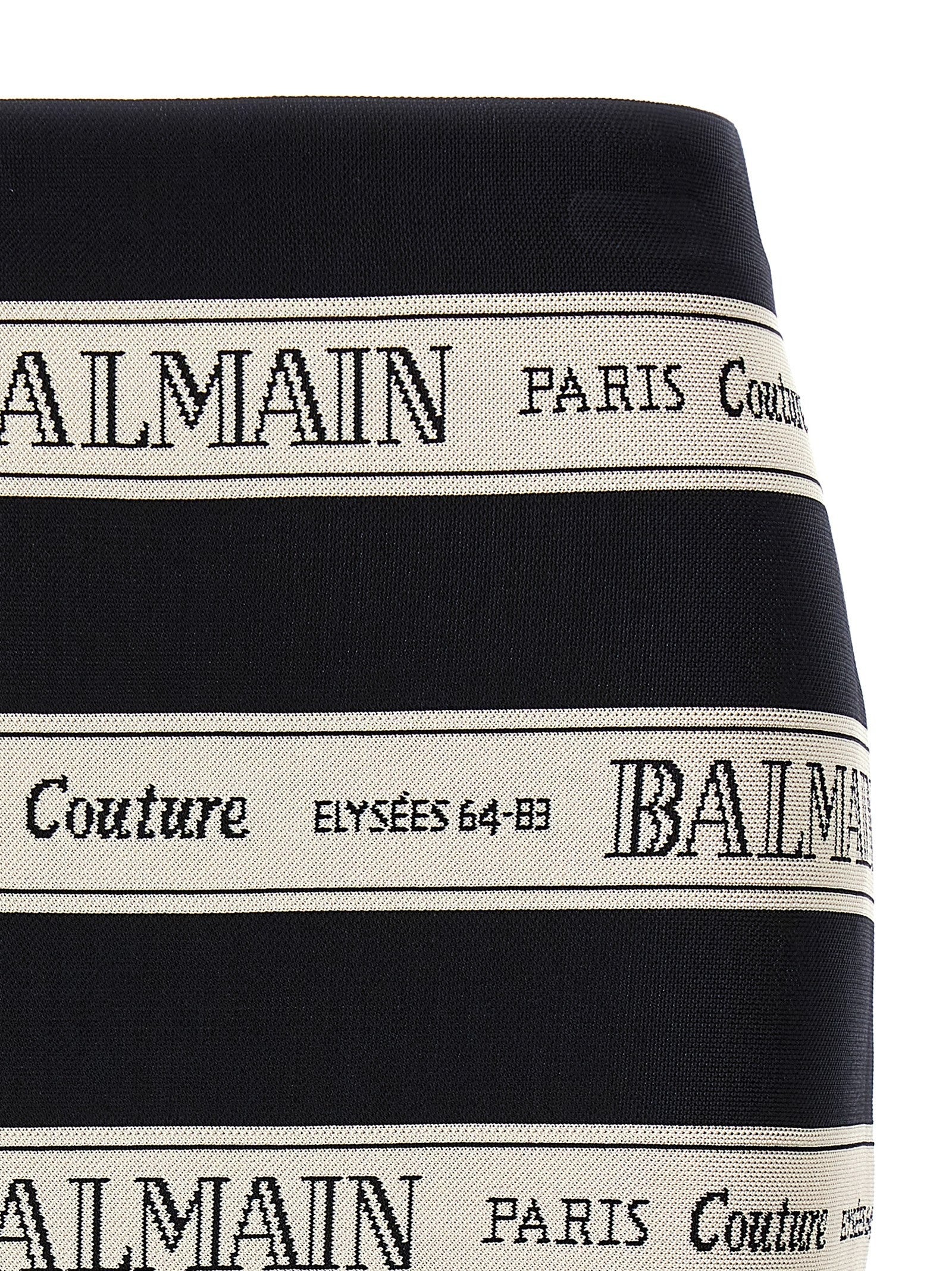 Balmain Nastro Balmain Skirt Black