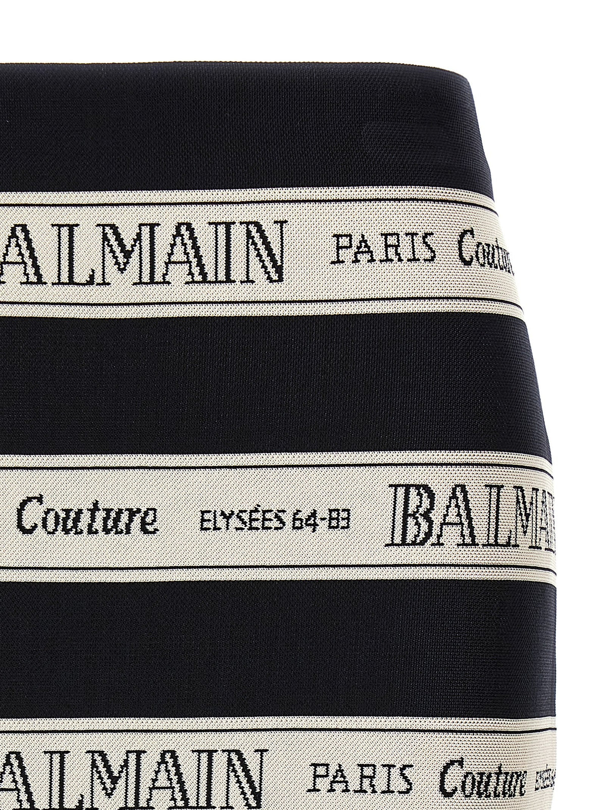 Balmain Nastro Balmain Skirt Black, view 3