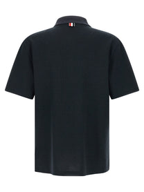 Thom Browne Nastro Rwb Polo Shirt Blue