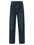 Gucci Nastro Web Baggy Jeans Blue