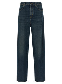 Gucci Nastro Web Baggy Jeans Blue