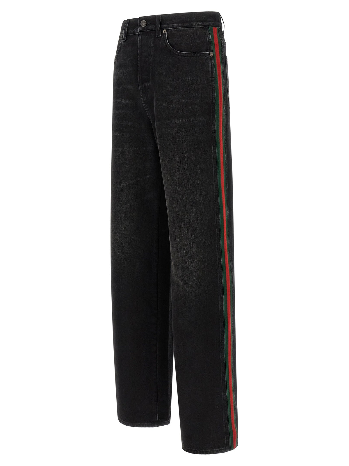 Gucci Nastro Web Baggy Jeans Black, view 3